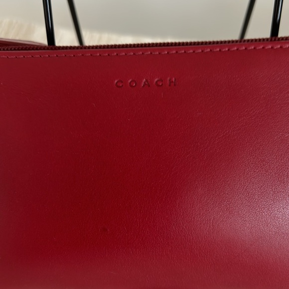 Coach EUC Red Leather Case/Pouch - Picture 2 of 13